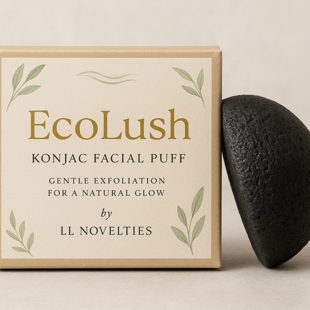 EcoLush Konjac Facial Puff - 5 Pack